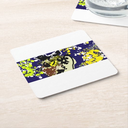 Ochsen Rechteckiger Pappuntersetzer (angewinkelt)