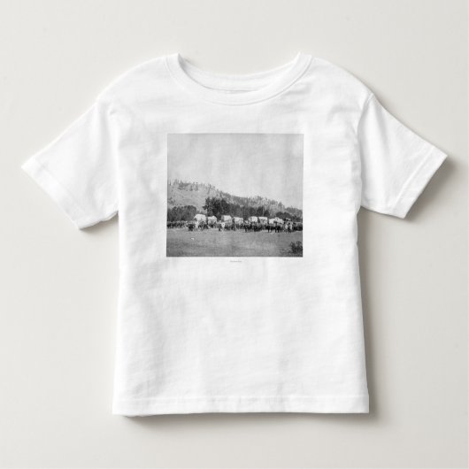 Ochsen-Teams und Lastwagen in einem Tal des Kleinkind T-shirt (Vorderseite)