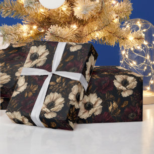 Ochsenblut-Rosengarten-Trübe Blumen  Geschenkpapier