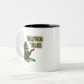 Ochsenfrosch-Blues Zweifarbige Tasse (Vorderseite Links)