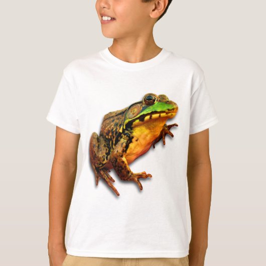 Ochsenfrosch-großer Frosch mit Haltung T-Shirt (Vorderseite)