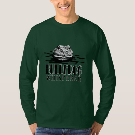 Ochsenfroschwhisperer-lustiger Frosch-Jäger T-Shirt (Vorderseite)