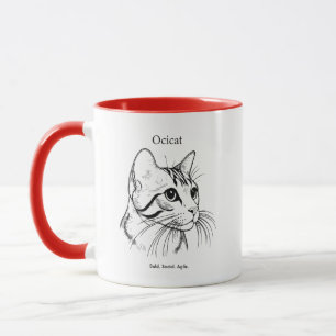 Ocicat Cat Portrait Tasse