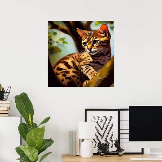 Ocicat Cat Poster (Heimbüro)