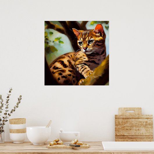 Ocicat Cat Poster (Küche)
