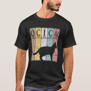 Ocicat Katze Periodensystem Elemente T-Shirt