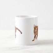 Ocicat Katze u. Schmetterling Kaffeetasse (Mittel)