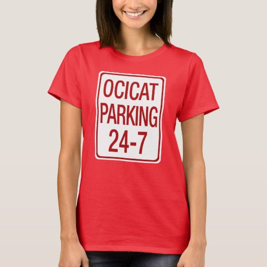 Ocicat-Parkplatz T-Shirt (Vorderseite)