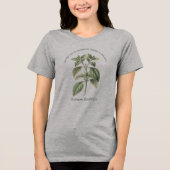 Ocimum Basilicum Basil Botanischer Garten Tri-Blend Shirt (Vorderseite)