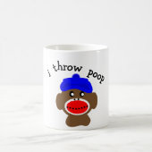 ock Affe, ", das ICH WERFE KACKE " Kaffeetasse (Mittel)