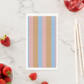 Ocker, Rosa und blaue Streifen Serviette (Beispiel)