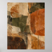 Ocker-Schlamm-Sonate Kunstprint Poster (Vorne)