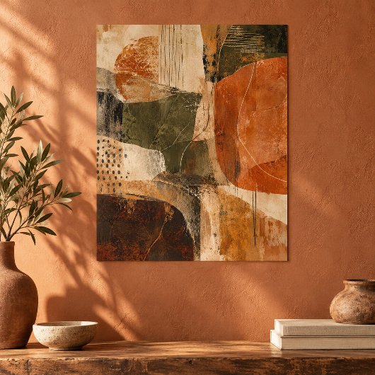 Ocker-Schlamm-Sonate Kunstprint Poster