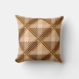 Ocker- und Braunringe, geometrische Formen Kissen