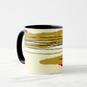Ocker und Rot>Abstrakte Tasse (Vorderseite Links)