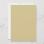 Ockerfarbene Helllila-Kranz-Hochzeit Einladung (Rückseite)