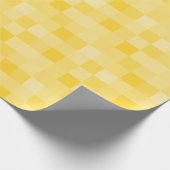 Ockergelbes Mosaikflippenpapier Geschenkpapier (Ecke)