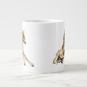 Ockerhaltiges Fohlen Jumbo-Tasse