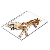 Ockerhaltiges Fohlen Notizblock (Linke Seite)