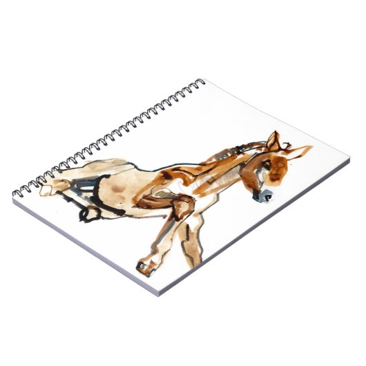 Ockerhaltiges Fohlen Notizblock (Linke Seite)