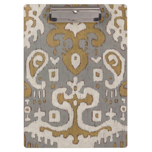 Ockerhaltiges Ikat I Klemmbrett (Vorderseite)