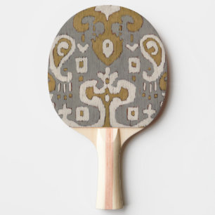 Ockerhaltiges Ikat I Tischtennis Schläger
