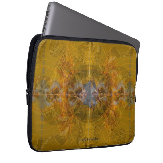 Ockerhaltiges Juwel Laptopschutzhülle (Vorne Rechts)