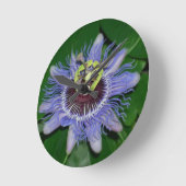 Ocoee Blume Passiflora caerulea Passion Blume Runde Wanduhr (Winkel)