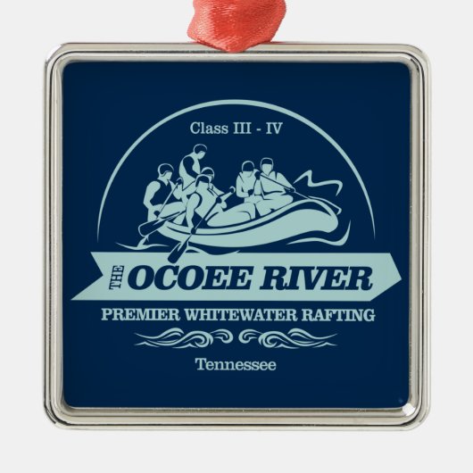 Ocoee River (Rafting2) Ornament Aus Metall (Vorne)