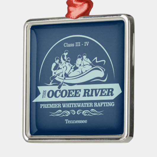 Ocoee River (Rafting2) Ornament Aus Metall (Links)