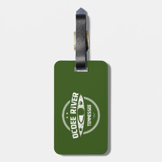 Ocoee River, Tennessee Gepäckanhänger (Rückseite vertikal)