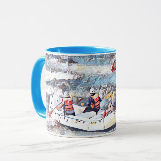 Ocoee River Tennessee Whitewater Rafting Malerei Tasse (Vorderseite Links)