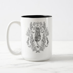 OCOM-Jahr 2021 der Tiger-Tasse Zweifarbige Tasse