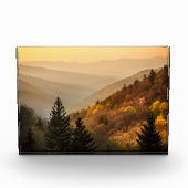 Oconaluftee Valley Aussicht | North Carolina Fotoblock (Vorderseite)