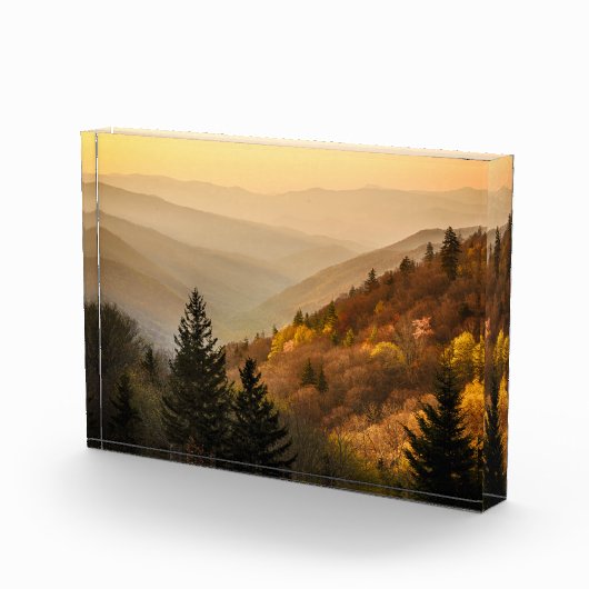 Oconaluftee Valley Aussicht | North Carolina Fotoblock (Rechts)
