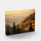 Oconaluftee Valley Aussicht | North Carolina Fotoblock (Links)