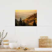 Oconaluftee Valley Aussicht | North Carolina Poster (Küche)