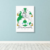 O'Concannon Familienwappen Leinwanddruck (Insitu (Holzboden))