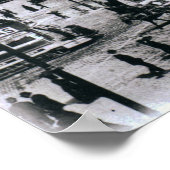 O'Connell Bridge and River Liffey, Dublin Poster (Ecke)