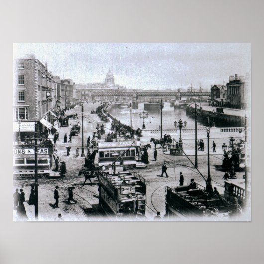 O'Connell Bridge and River Liffey, Dublin Poster (Vorne)