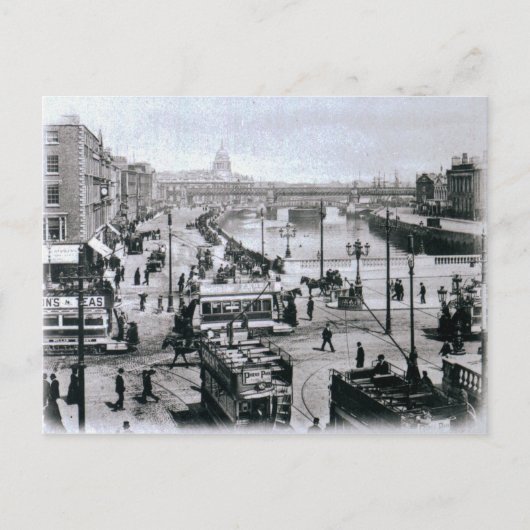 O'Connell Bridge and River Liffey, Dublin Postkarte (Vorderseite)