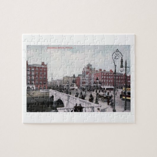 O'Connell Bridge, Dublin, Irland, Vintag Puzzle (Horizontal)