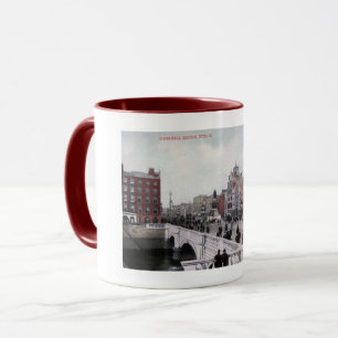 O'Connell Bridge, Dublin, Irland, Vintage-Stil Tasse