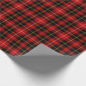 O'Connell Clan Tartan Kariertes irisches Muster Geschenkpapier (Ecke)