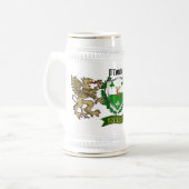 O'Connell/Connell Irish Shield Bierglas (Vorderseite Links)