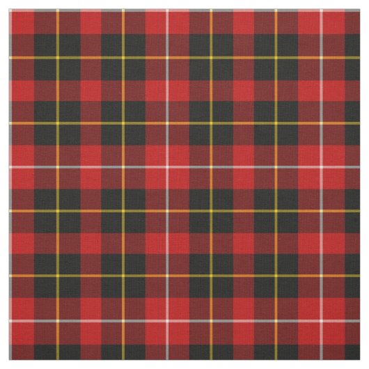 O'Connell Tartan Red and Black Irish Kariert Stoff (Muster)