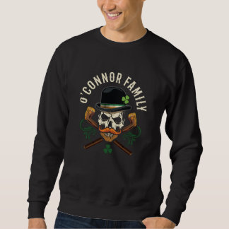 O'Connor Family Irish Skull mit Shillelagh Sweatshirt