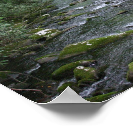 Oconuluftee River View Poster (Ecke)