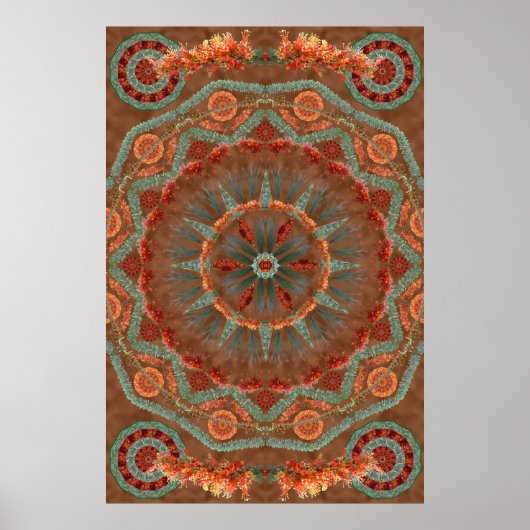 Ocotillo Mandala 1 Poster (Vorne)
