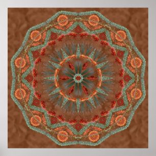 Ocotillo Mandala 1 Poster